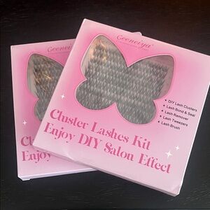 2 Geeneiya Cluster Lashes Kit - Black